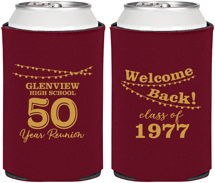 Personalized Class Reunion Can Coolers - Class Of 1977 50 Year | 140019