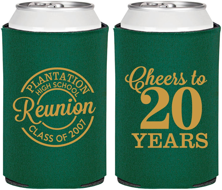 Personalized Class Reunion Can Coolers - Class Of 2007 20 Year | 140021