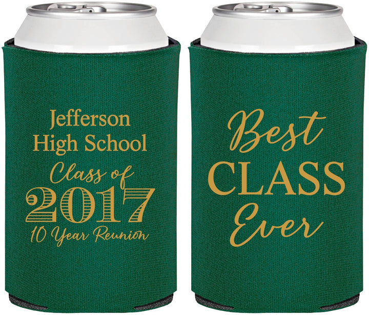 Personalized Class Reunion Can Coolers - Class Of 2017 10 Year | 140025