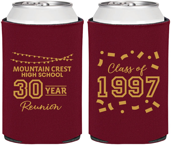 Personalized Class Reunion Can Coolers - Class Of 1997 30 Year | 140027