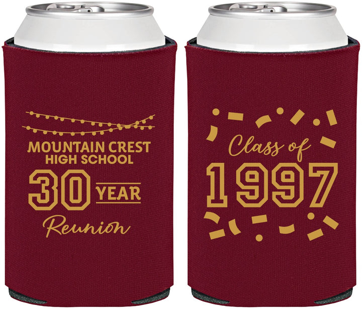 Personalized Class Reunion Can Coolers - Class Of 1997 30 Year | 140027