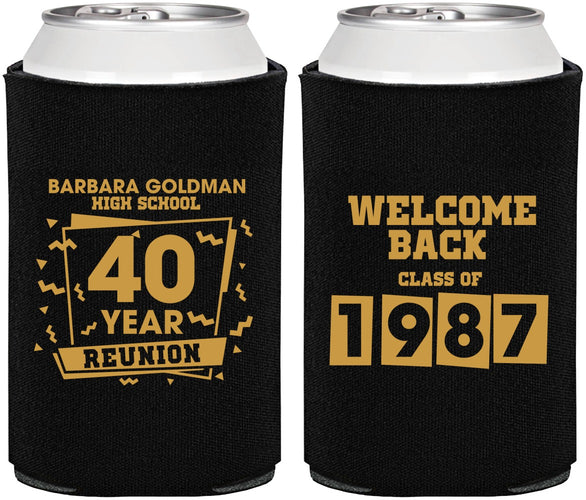 Personalized Class Reunion Can Coolers - Class Of 1987 40 Year | 140028