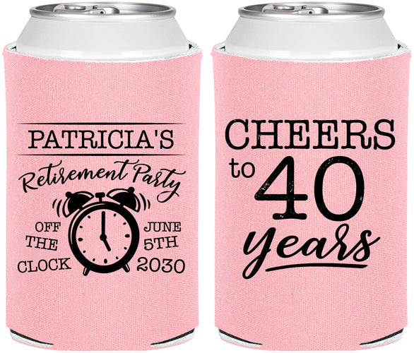 Personalized Retirement Can Coolers - Off The Clock | 150000
