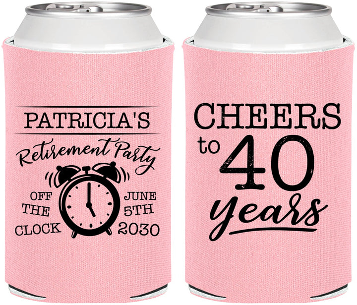 Personalized Retirement Can Coolers - Off The Clock | 150000