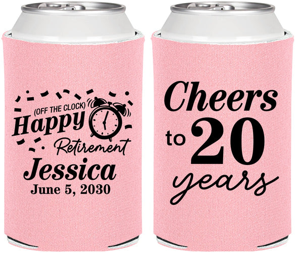 Personalized Retirement Can Coolers - Off The Clock | 150001