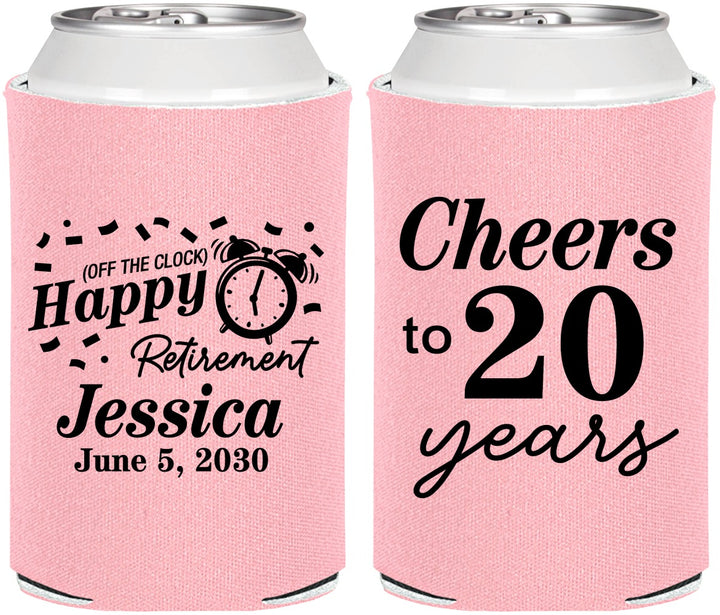 Personalized Retirement Can Coolers - Off The Clock | 150001