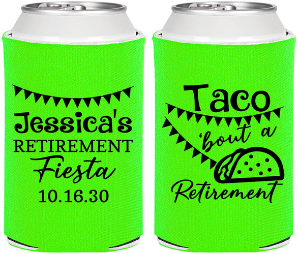 Personalized Retirement Can Coolers - Taco Bout A Retirement | 150002