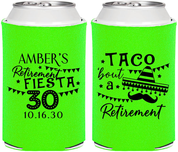 Personalized Retirement Can Coolers - Taco Bout A Retirement | 150003