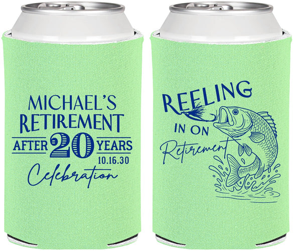Personalized Retirement Can Coolers - Fishing Reeling In | 150007