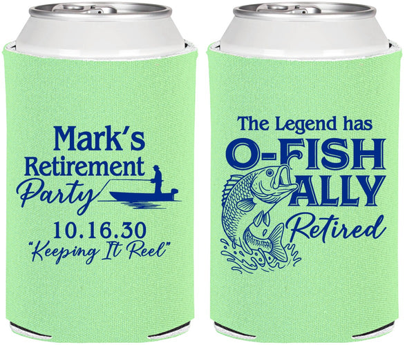 Personalized Retirement Can Coolers - Ofishally Retired | 150008