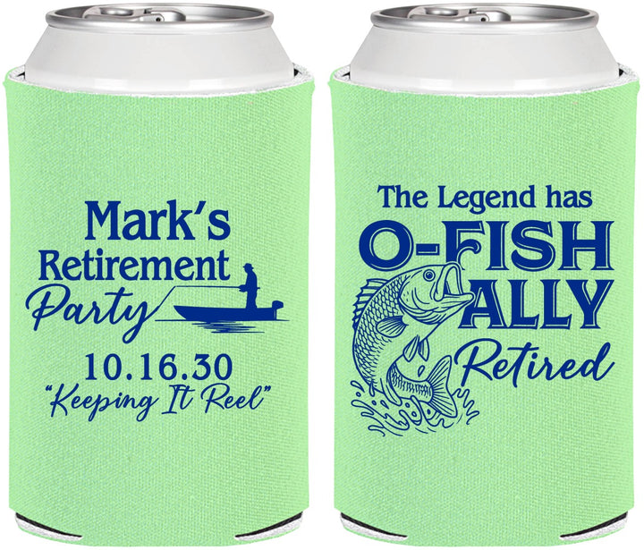 Personalized Retirement Can Coolers - Ofishally Retired | 150008