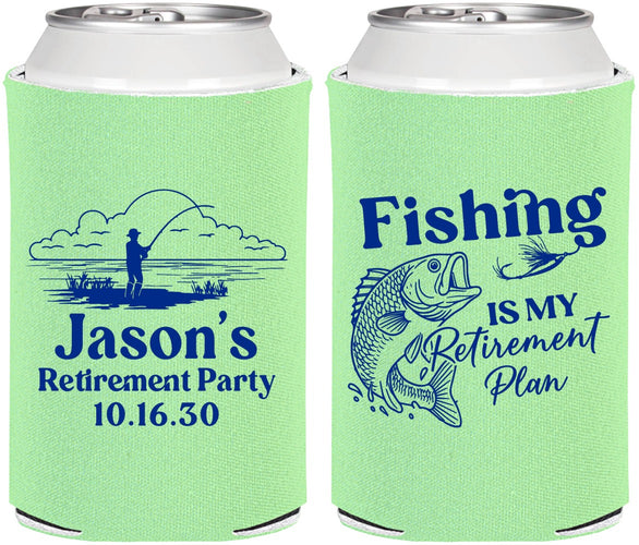 Personalized Retirement Can Coolers - Fishing | 150009