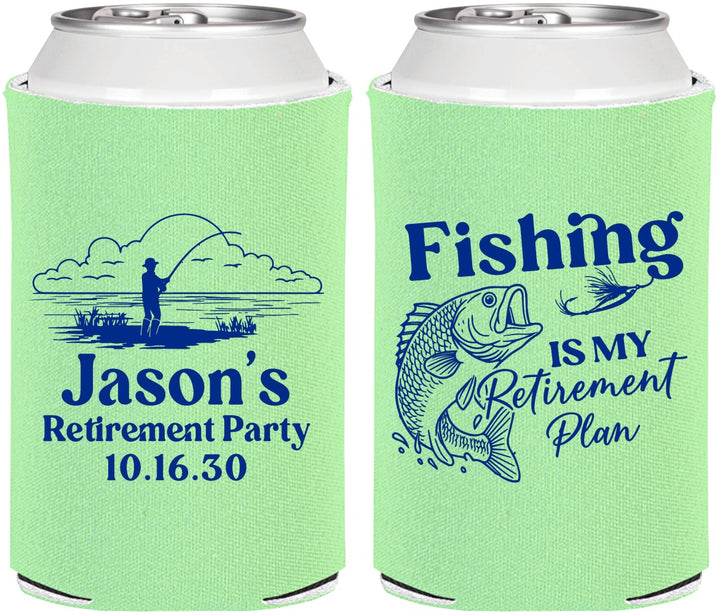 Personalized Retirement Can Coolers - Fishing | 150009