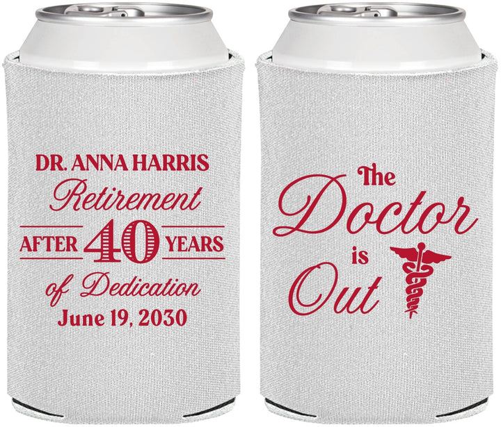 Personalized Retirement Can Coolers - Doctor | 150017
