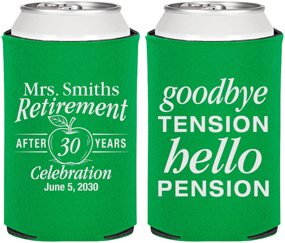 Personalized Retirement Can Coolers - Teacher | 150020