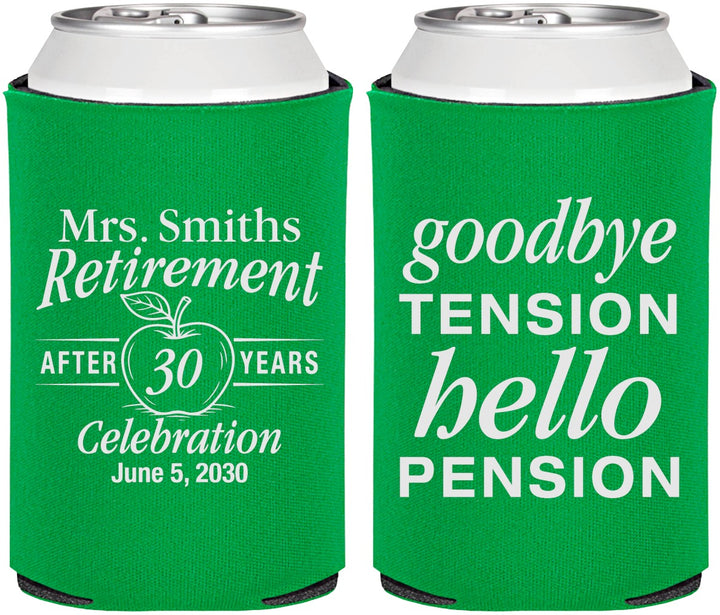 Personalized Retirement Can Coolers - Teacher | 150020