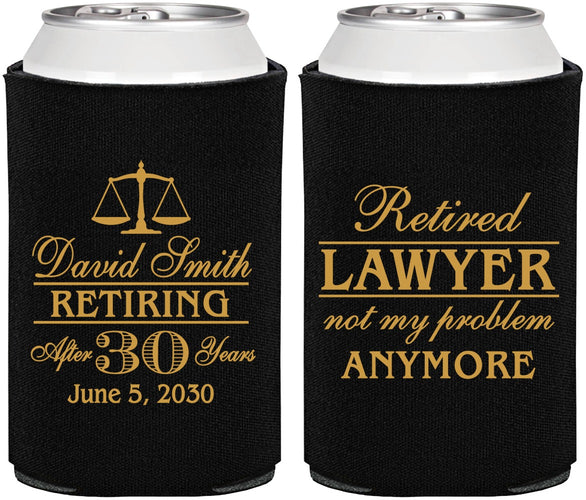 Personalized Retirement Can Coolers - Lawyer | 150025