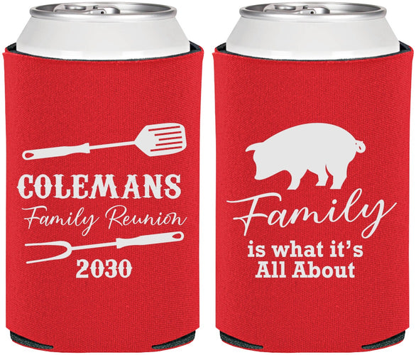 Personalized Family Reunion Can Coolers - Bbq Barbeque | 160002