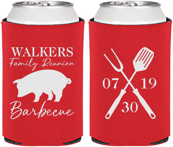 Personalized Family Reunion Can Coolers - Bbq Barbeque | 160003