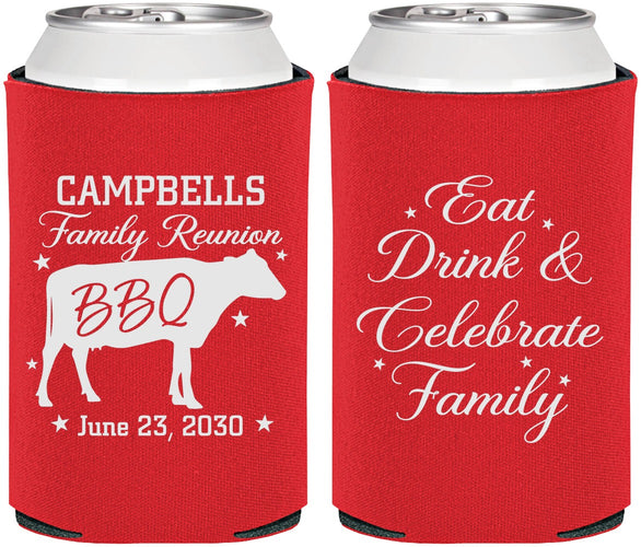 Personalized Family Reunion Can Coolers - Bbq Eat Drink | 160004