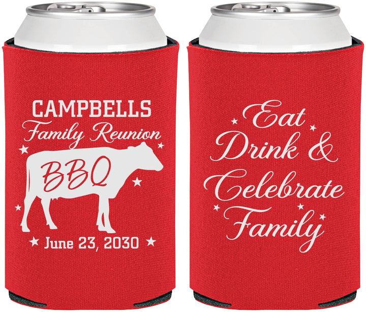 Personalized Family Reunion Can Coolers - Bbq Eat Drink | 160004