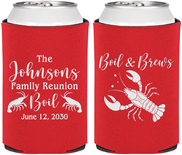 Personalized Family Reunion Can Coolers - Crawfish Boil | 160005