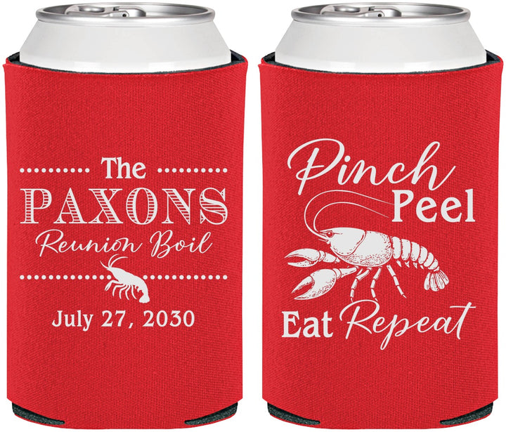 Personalized Family Reunion Can Coolers - Crawfish Boil | 160006
