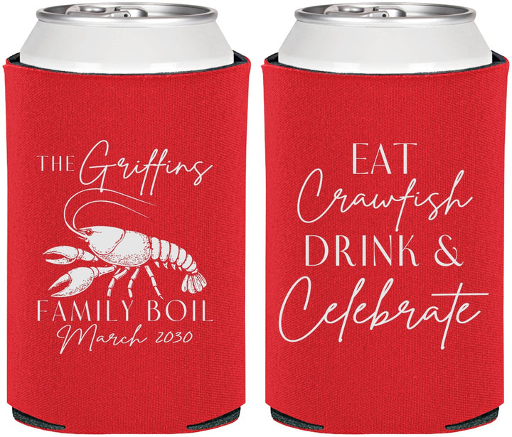 Personalized Family Reunion Can Coolers - Crawfish Boil | 160007