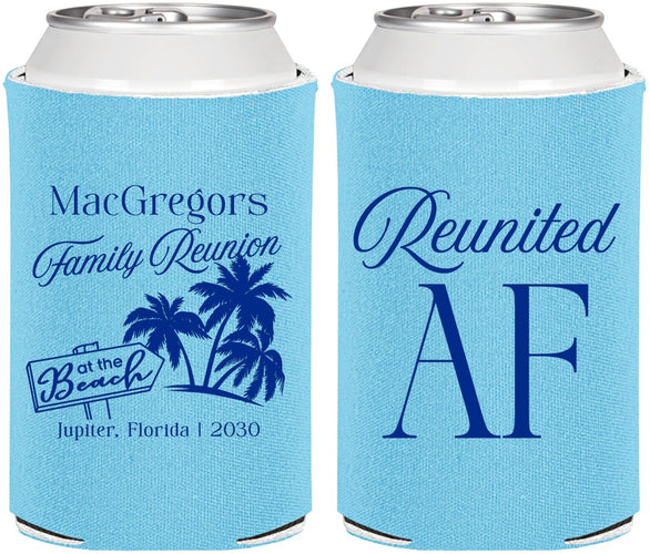 Personalized Family Reunion Can Coolers - Beach Reunited Af | 160012