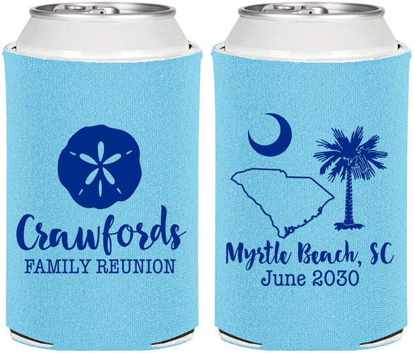 Personalized Family Reunion Can Coolers - South Carolina | 160018