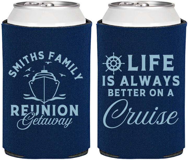 Personalized Family Reunion Can Coolers - Cruise Nautical | 160022
