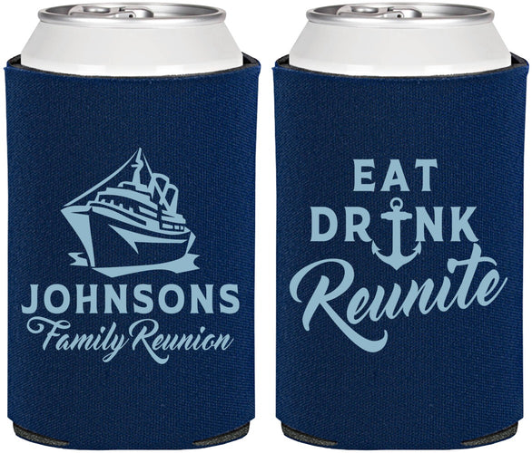 Personalized Family Reunion Can Coolers - Cruise Nautical | 160023