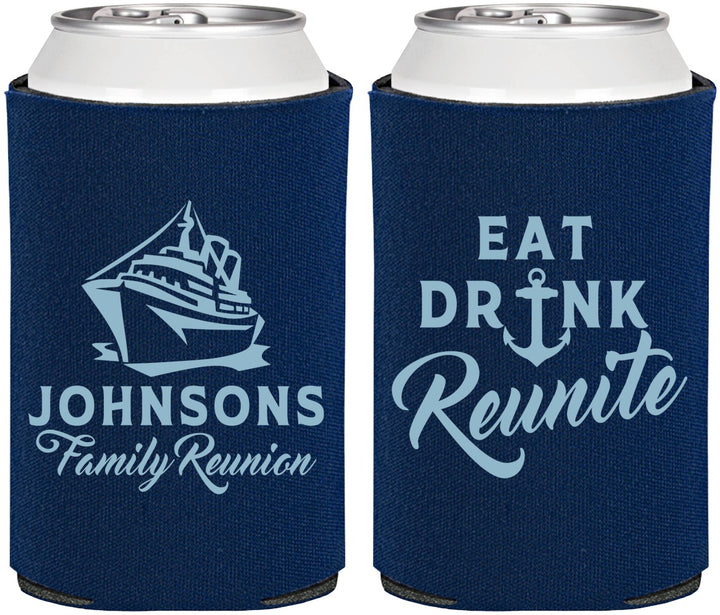 Personalized Family Reunion Can Coolers - Cruise Nautical | 160023