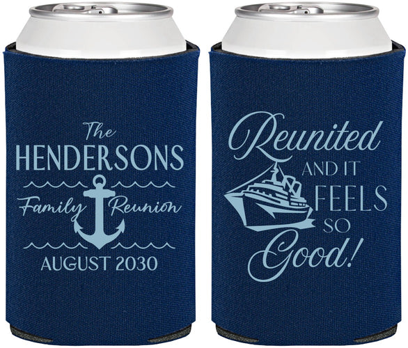 Personalized Family Reunion Can Coolers - Cruise Anchor | 160027