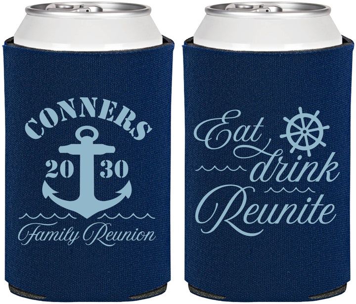 Personalized Family Reunion Can Coolers - Cruise Anchor | 160028