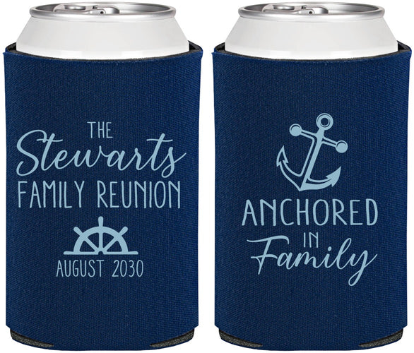 Personalized Family Reunion Can Coolers - Cruise Anchor | 160029