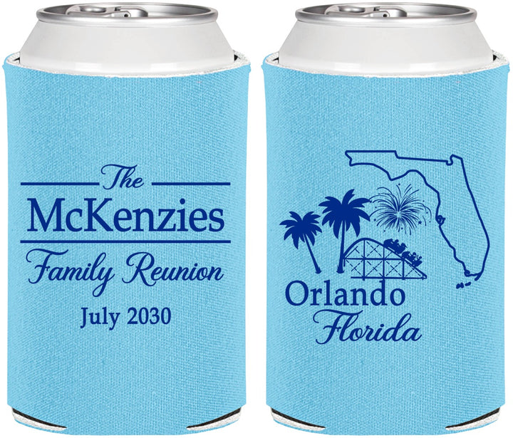 Personalized Family Reunion Can Coolers - Orlando Florida | 160035