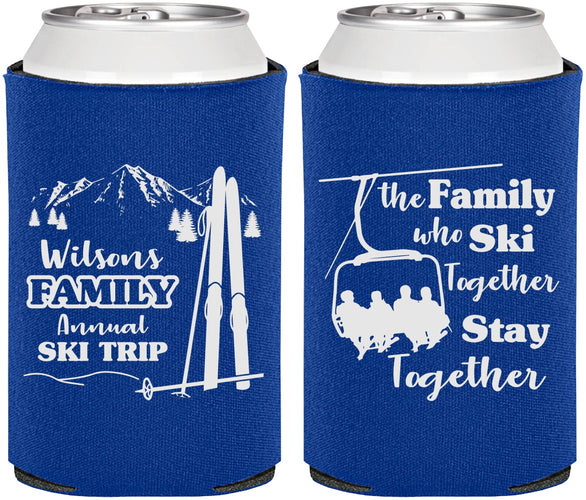 Personalized Family Reunion Can Coolers - Ski Trip | 160040