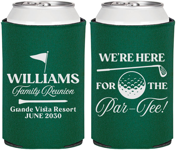 Personalized Family Reunion Can Coolers - Golf | 160047