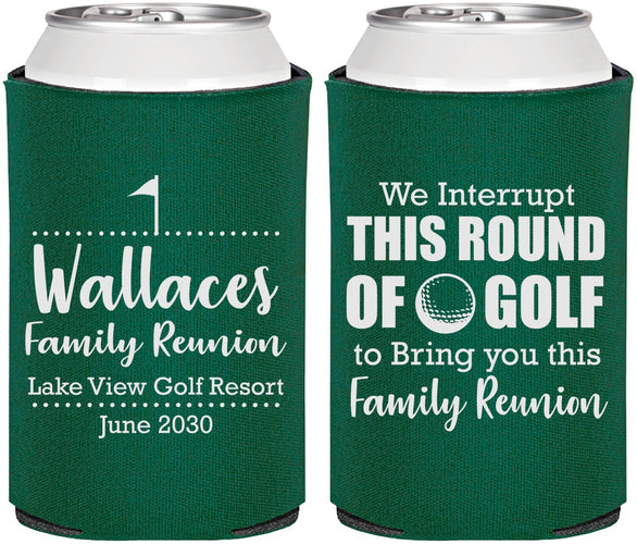Personalized Family Reunion Can Coolers - Golf | 160048