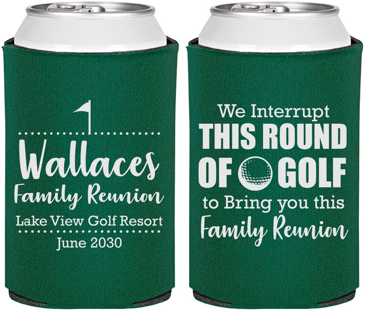 Personalized Family Reunion Can Coolers - Golf | 160048