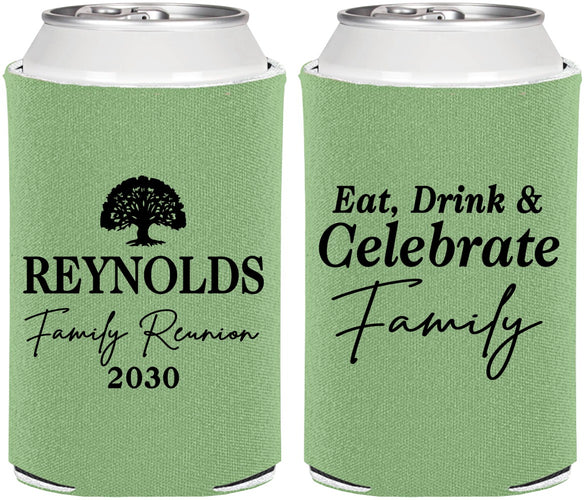 Personalized Family Reunion Can Coolers - Eat Drink Celebrate | 160053