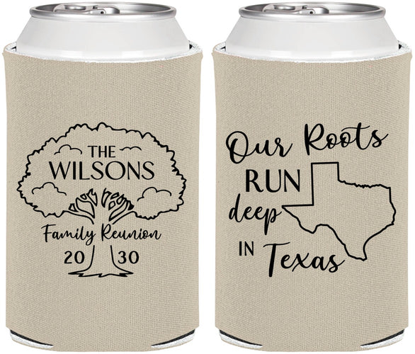 Personalized Family Reunion Can Coolers - Texas | 160055