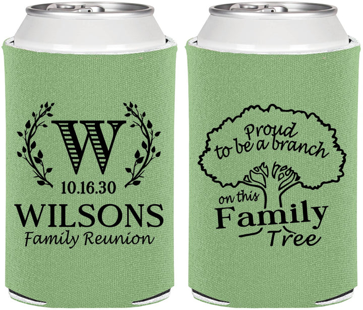 Personalized Family Reunion Can Coolers - Monogram Tree | 160056