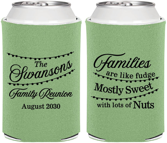 Personalized Family Reunion Can Coolers - String Lights | 160059