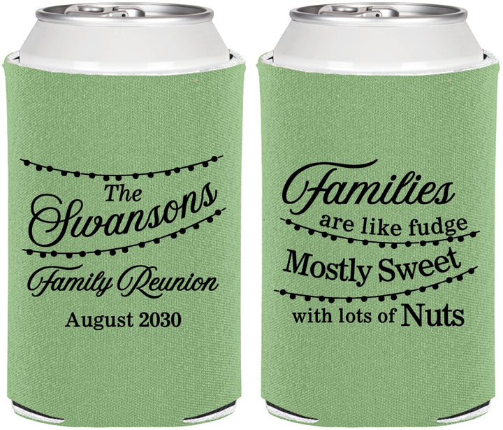 Personalized Family Reunion Can Coolers - String Lights | 160059