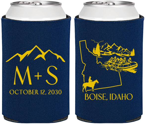 Personalized Wedding Can Coolers - Idaho | 161