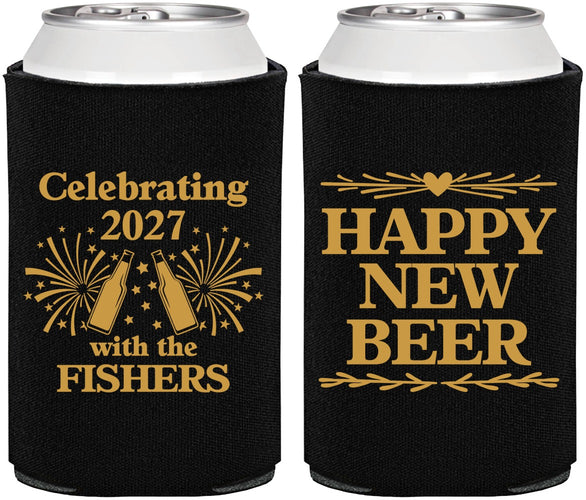 Personalized New Years Can Coolers - 2027 Happy New Beer | 170004