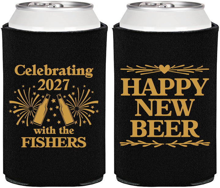 Personalized New Years Can Coolers - 2027 Happy New Beer | 170004