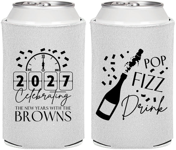 Personalized New Years Can Coolers - 2027 Pop Fizz Drink | 170009
